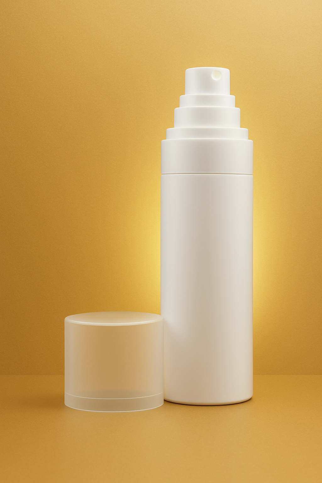 Whisper Spray Bottle - 100ML White with Frosted Cap