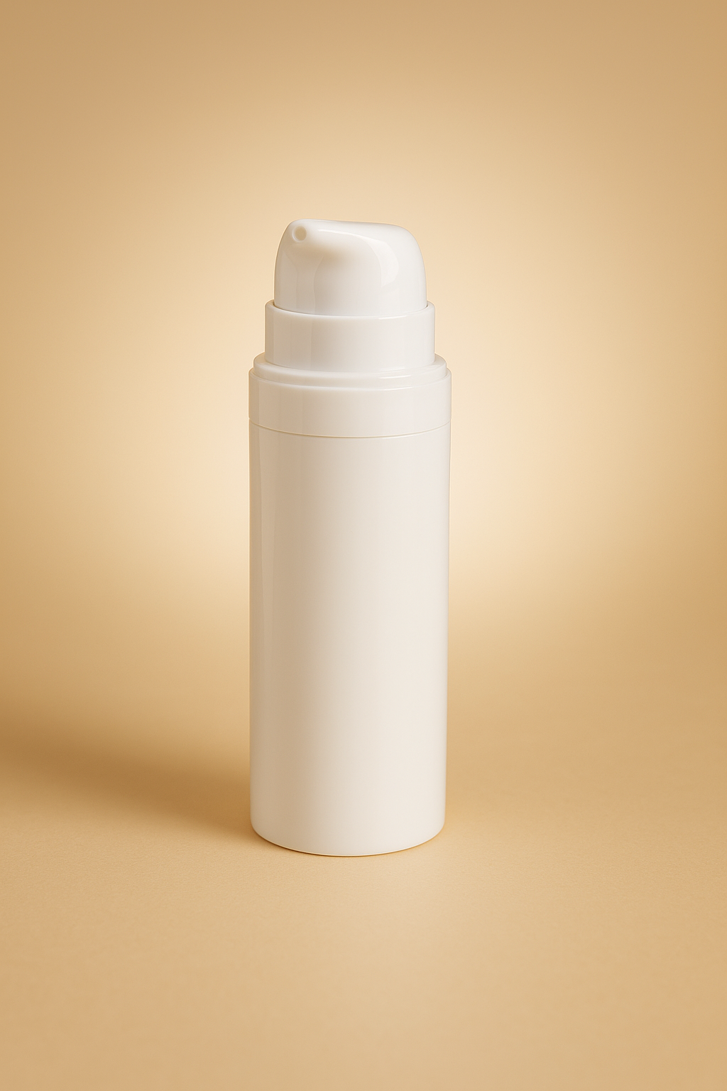Halo – 15ML White Airless Bottle with Frosted Cap