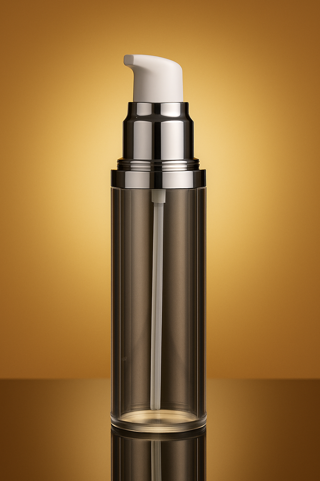 Sunset - 50ML Airless Bottle Glossy Black with Clear Bottle