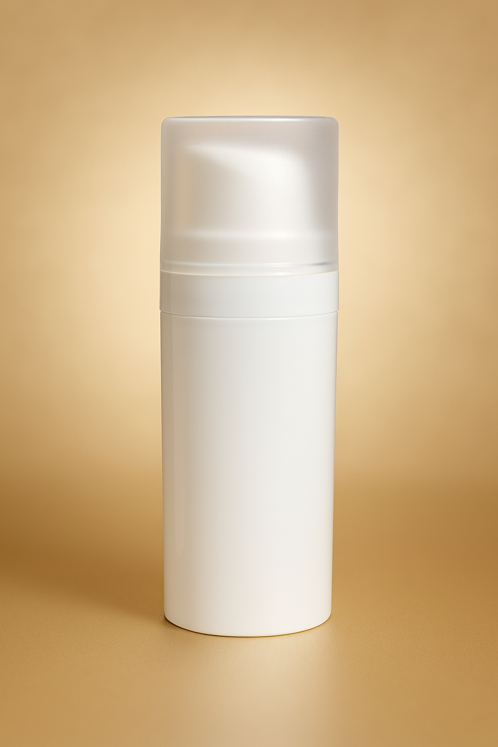 Halo – 15ML White Airless Bottle with Frosted Cap