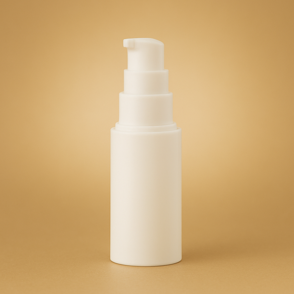 Moon - 15ML White Airless Bottle with Mono Material Pump