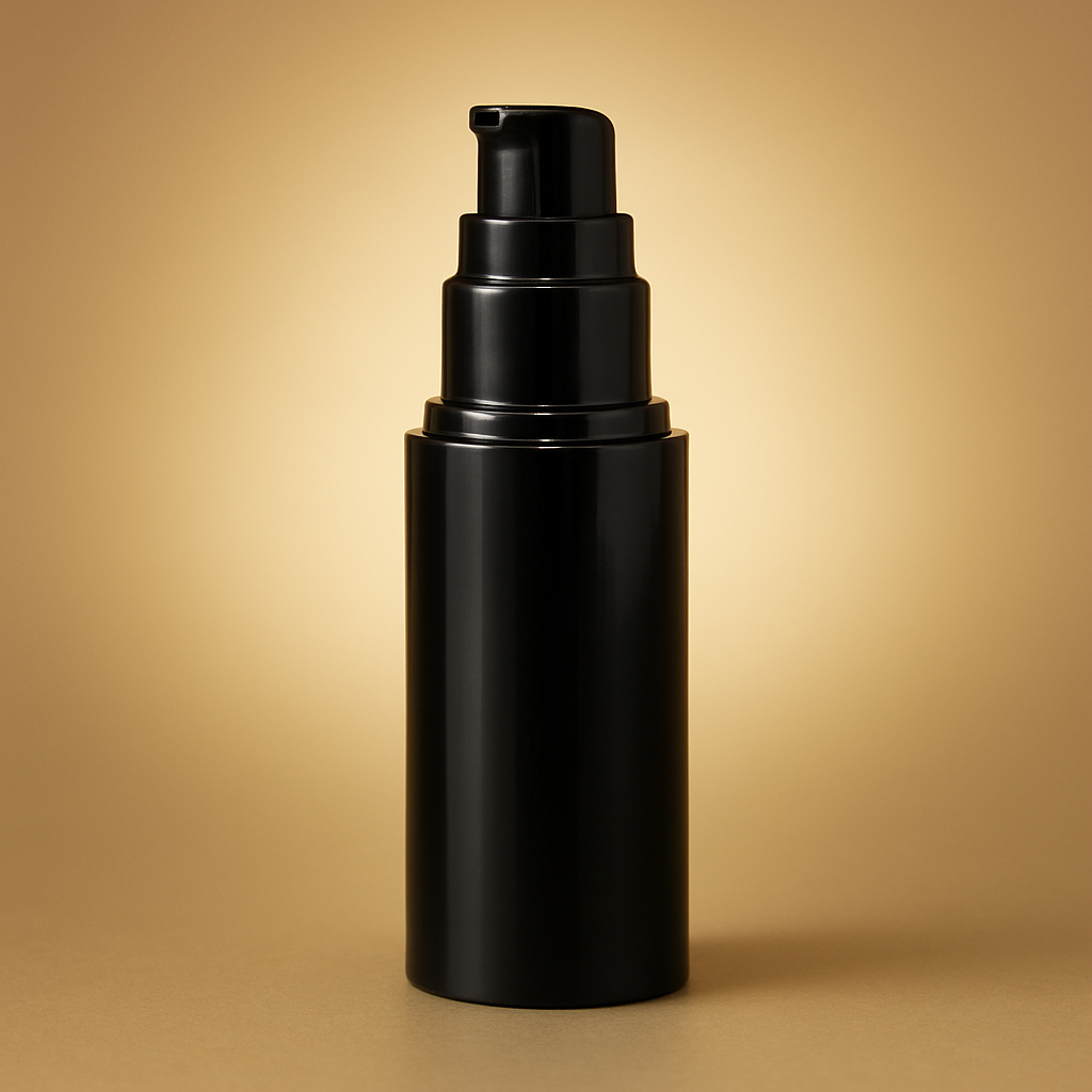 Moon - 15ML Black Airless Bottle with Mono Material Pump